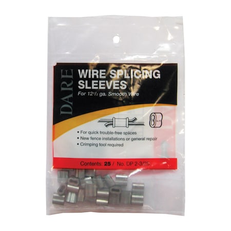 Dare Products Dare Wire Splicing Sleeve Silver DP2-3/25